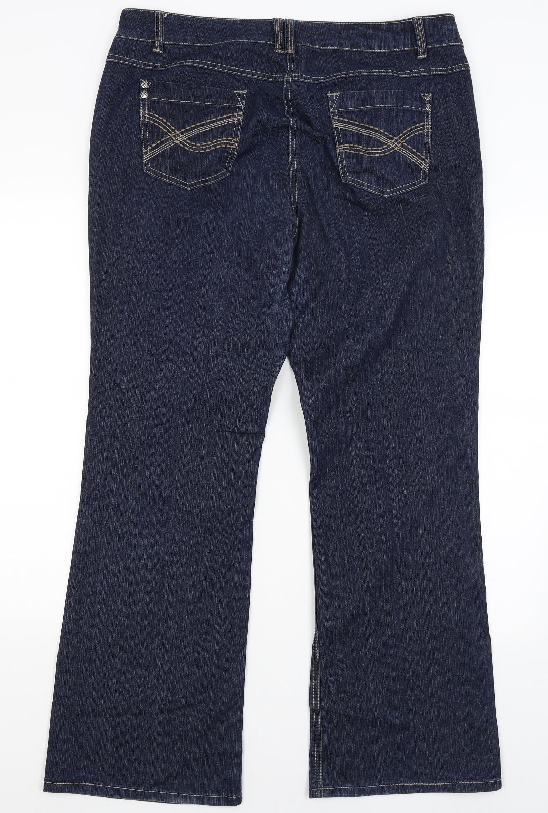 Debenhams Womens Blue   Bootcut Jeans Size 16 L30 in