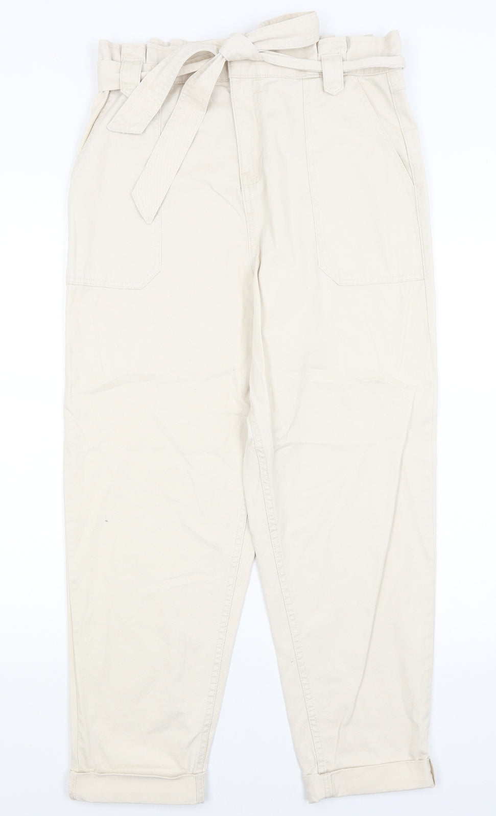 New Look Womens White   Mom Jeans Size 14 L27 in