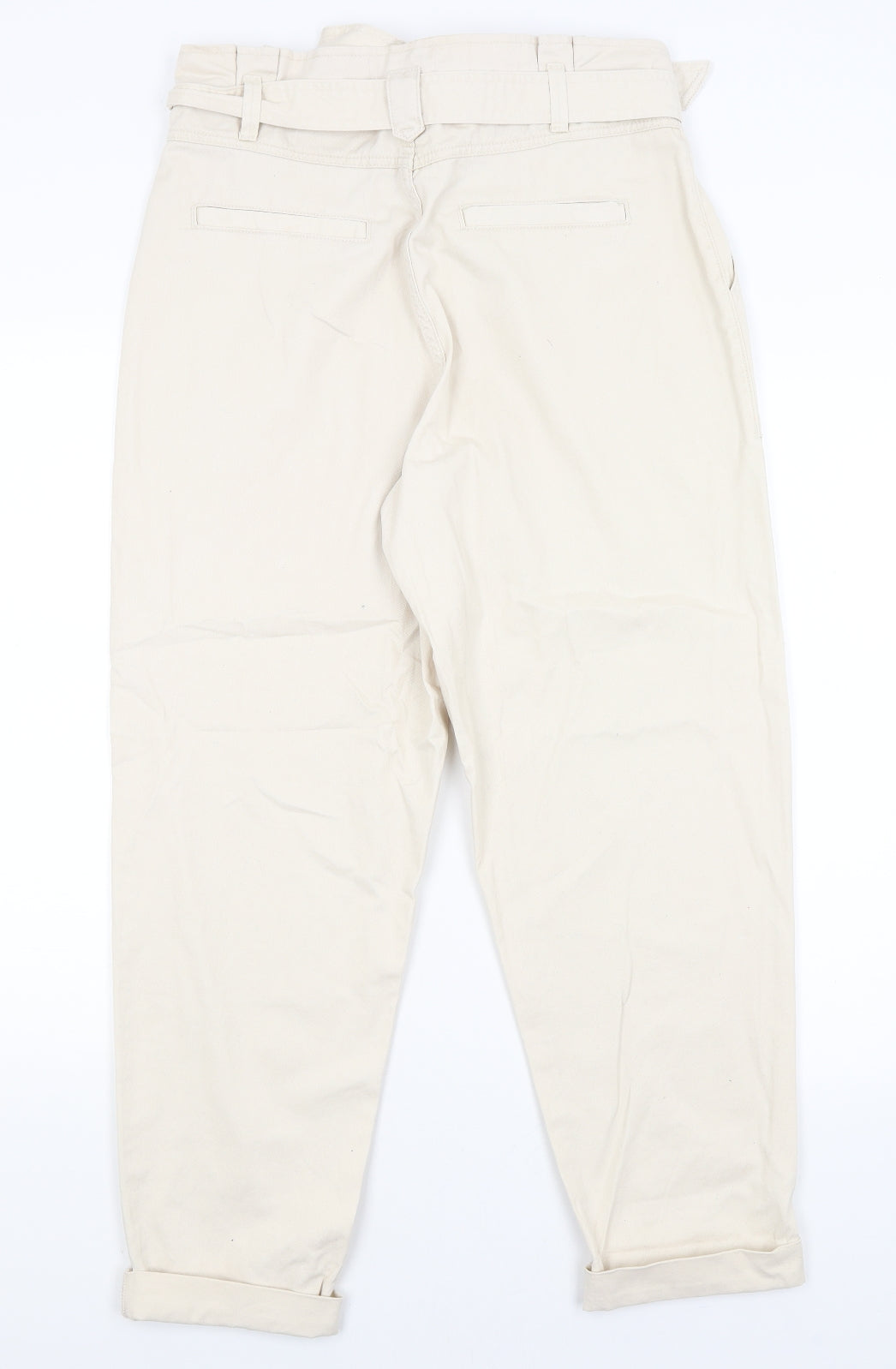 New Look Womens White   Mom Jeans Size 14 L27 in