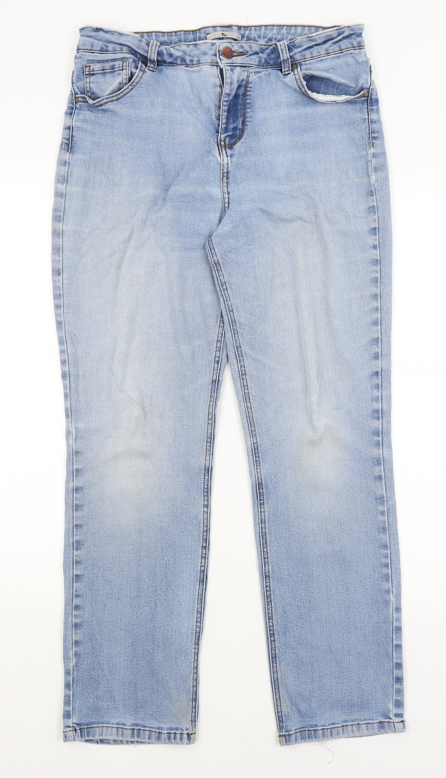 TU Womens Blue   Straight Jeans Size 12 L27 in