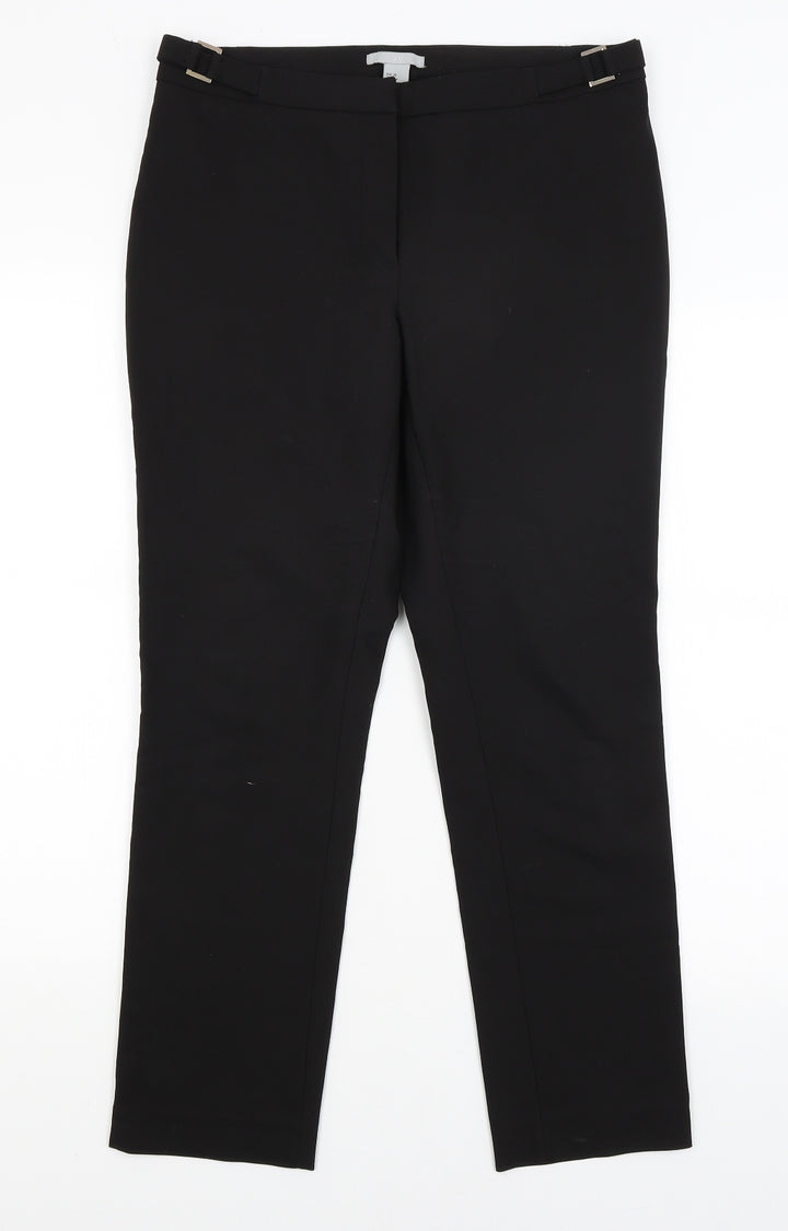 H&M Womens Black   Dress Pants Trousers Size 12 L27 in