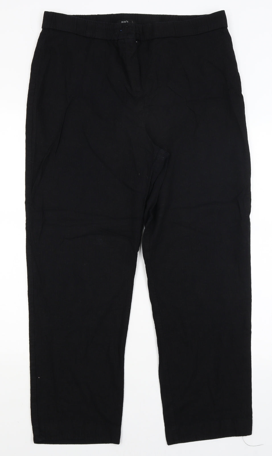 Magi Womens Black   Trousers  Size 18 L27 in