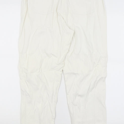 Preworn Womens White   Straight Jeans Size 12 L26 in
