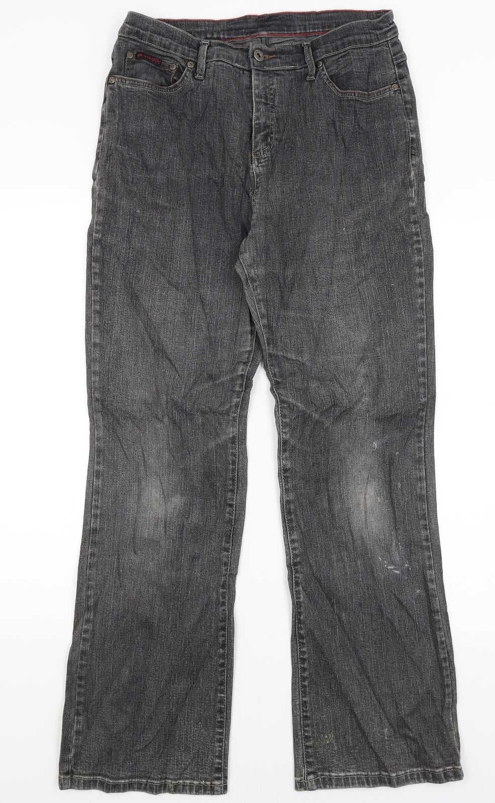 Per Una Womens Grey   Bootcut Jeans Size 14 L29 in