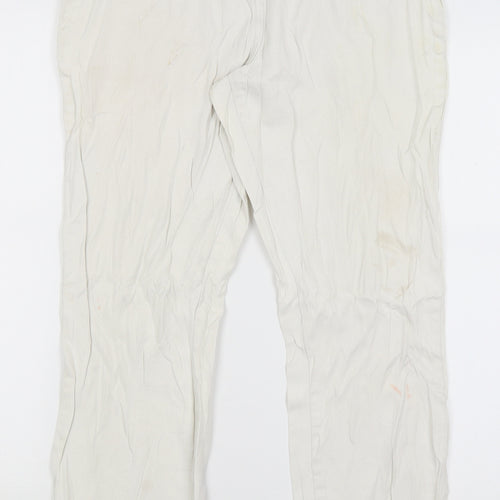 BHS Womens White   Straight Jeans Size 14 L27 in