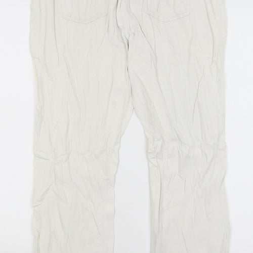BHS Womens White   Straight Jeans Size 14 L27 in