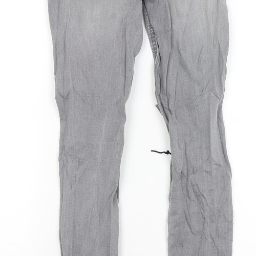 TU Womens Grey   Skinny Jeans Size 8 L30.5 in