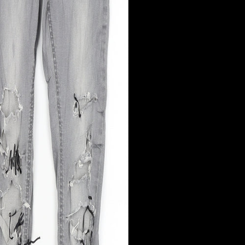 TU Womens Grey   Skinny Jeans Size 8 L30.5 in