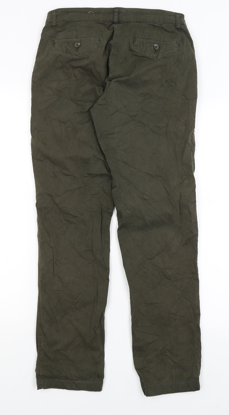 Jigsaw Womens Green   Cargo Trousers Size 8 L28.5 in
