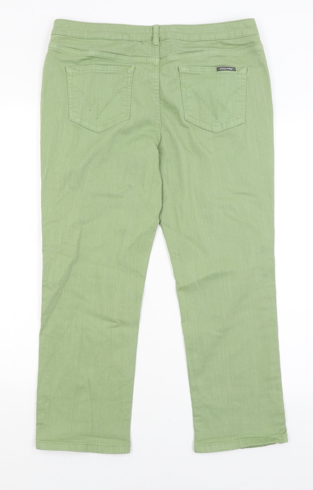 White Stuff Womens Green   Cropped Jeans Size 14 L24 in