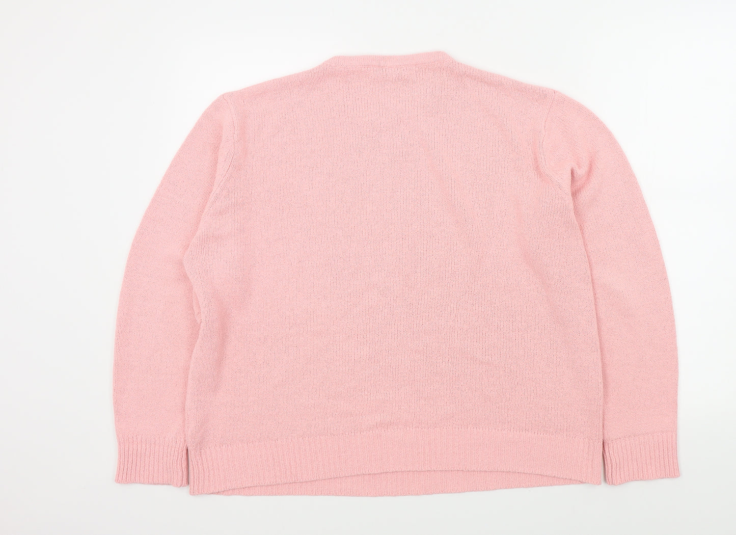 J.Frazer Womens Pink   Pullover Jumper Size 20