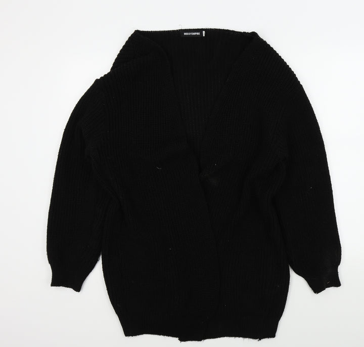 Missguided Womens Black Cardigan Jumper Size 10