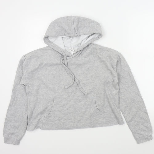Just hoods Womens Grey Colourblock  Pullover Hoodie Size M