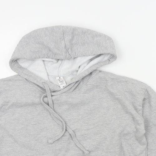 Just hoods Womens Grey Colourblock  Pullover Hoodie Size M