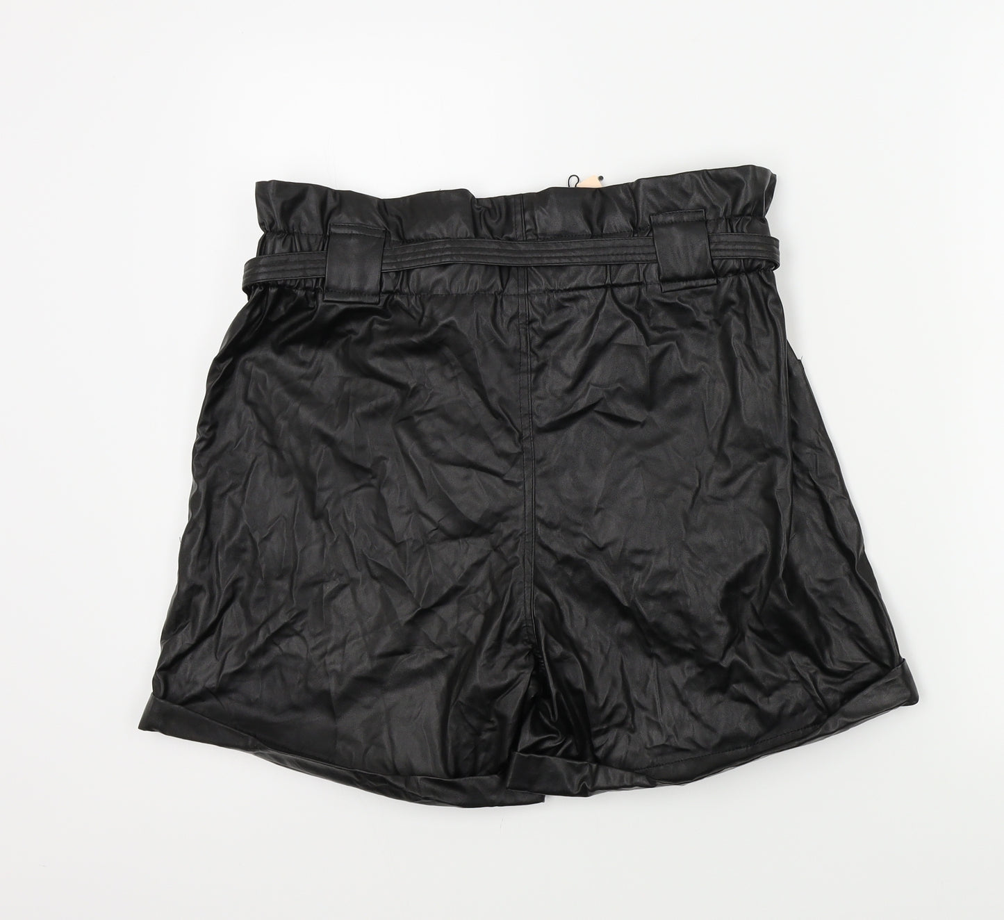 Prettylitlething Womens Black Colourblock  Bermuda Shorts Size 12