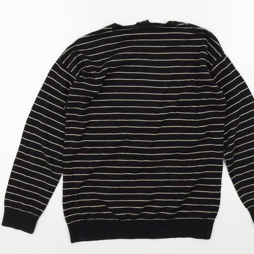 George Girls Black Striped  Pullover Jumper Size 10 Years  - Disney Tinkerbell