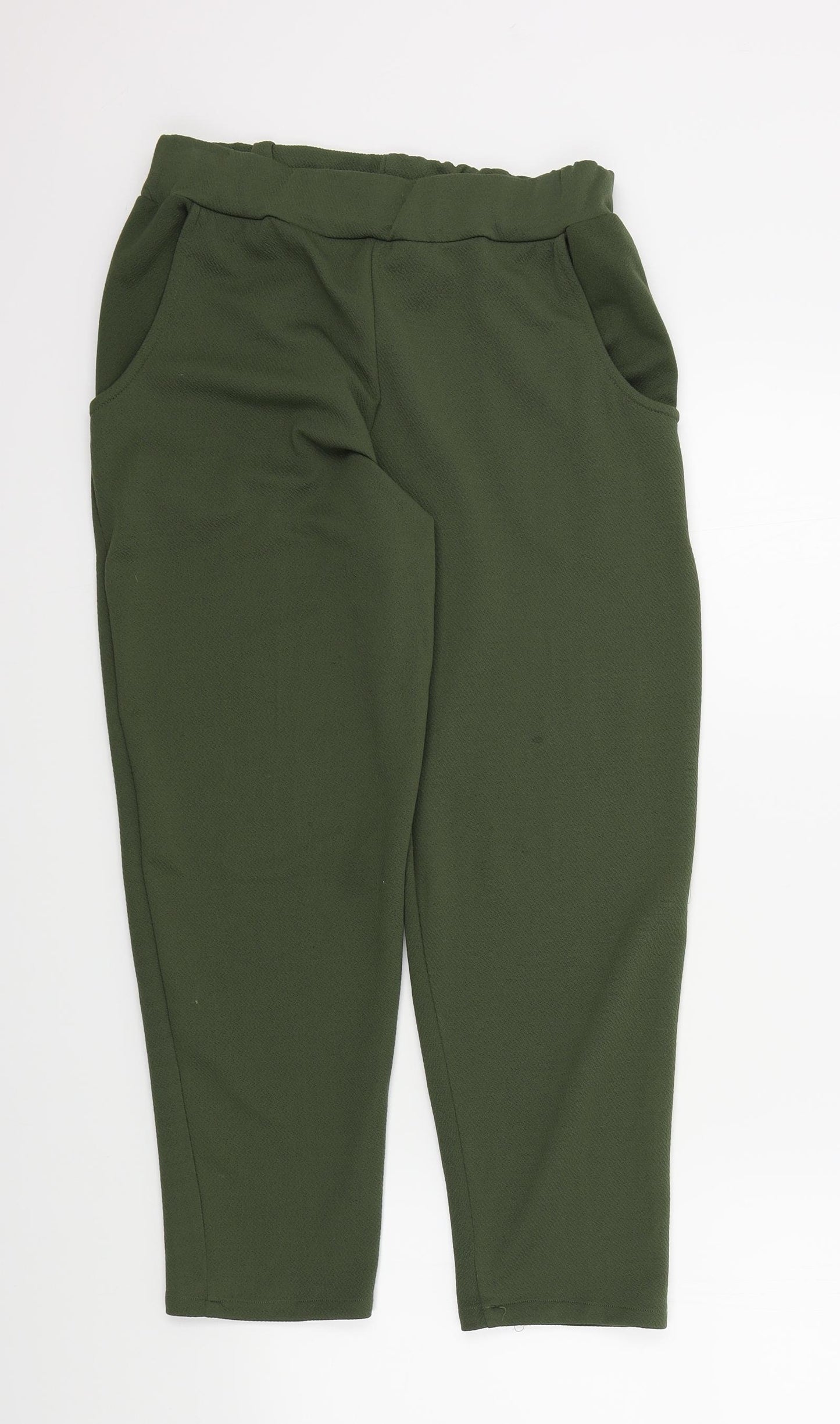 Quiz Womens Green   Trousers  Size 14 L23 in