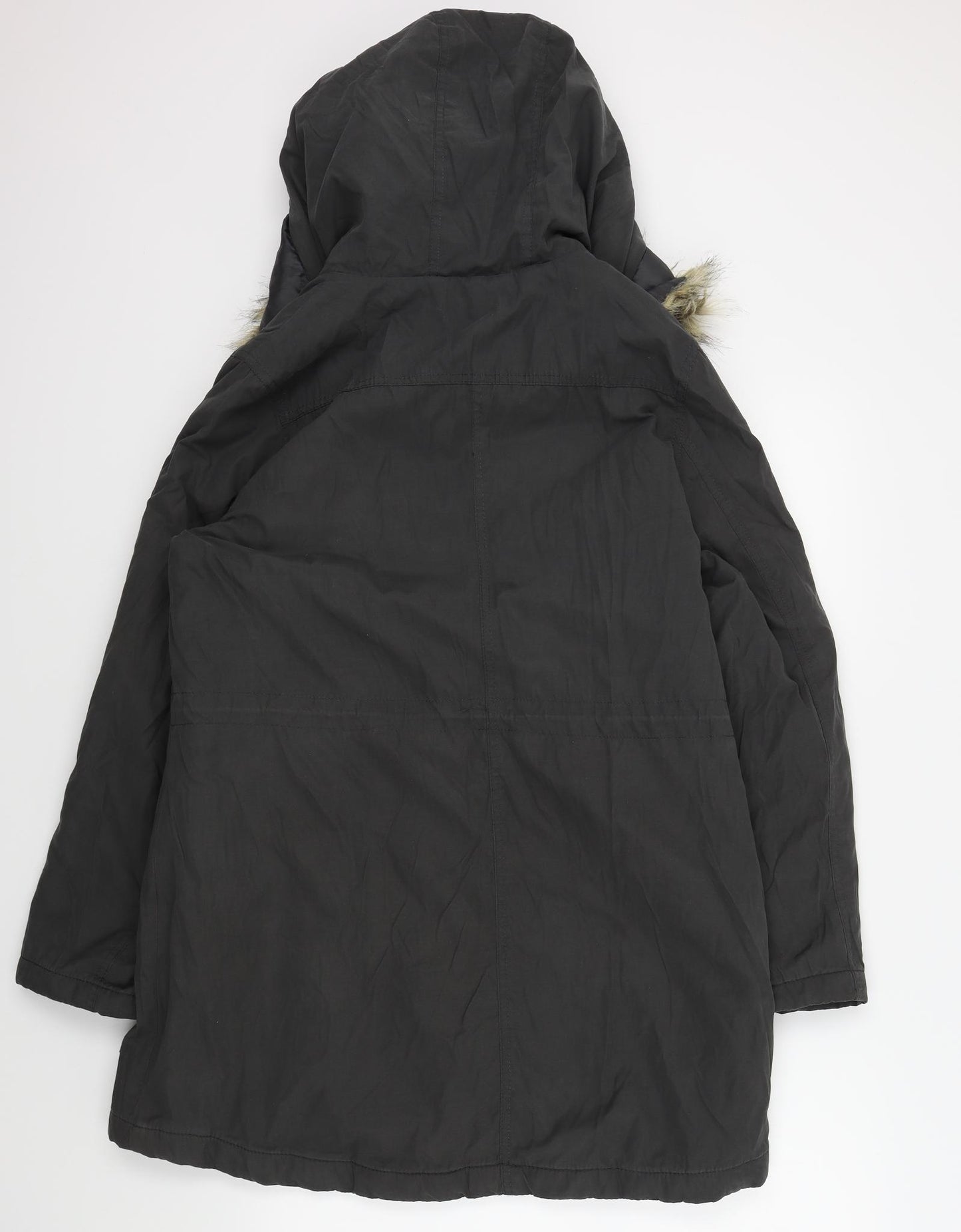 Peackocks Womens Grey   Overcoat Coat Size 14