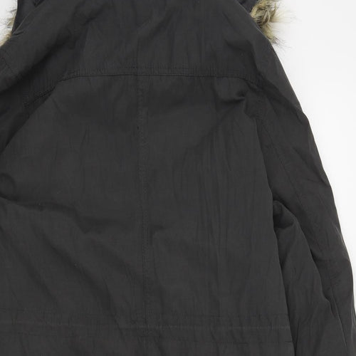 Peackocks Womens Grey   Overcoat Coat Size 14