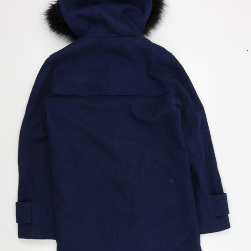 Sparkle & Fade Womens Blue   Overcoat Coat Size S
