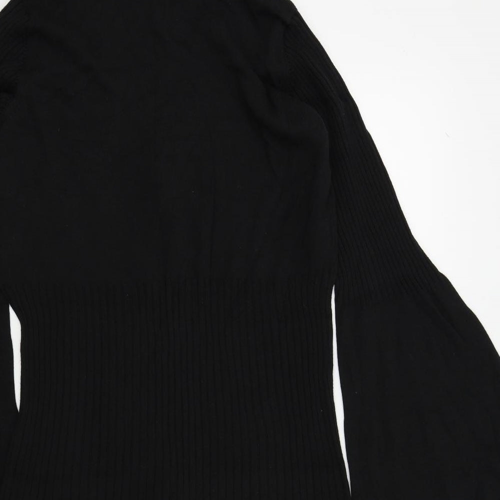 Belle Du Jour Womens Black   Cardigan Jumper Size L