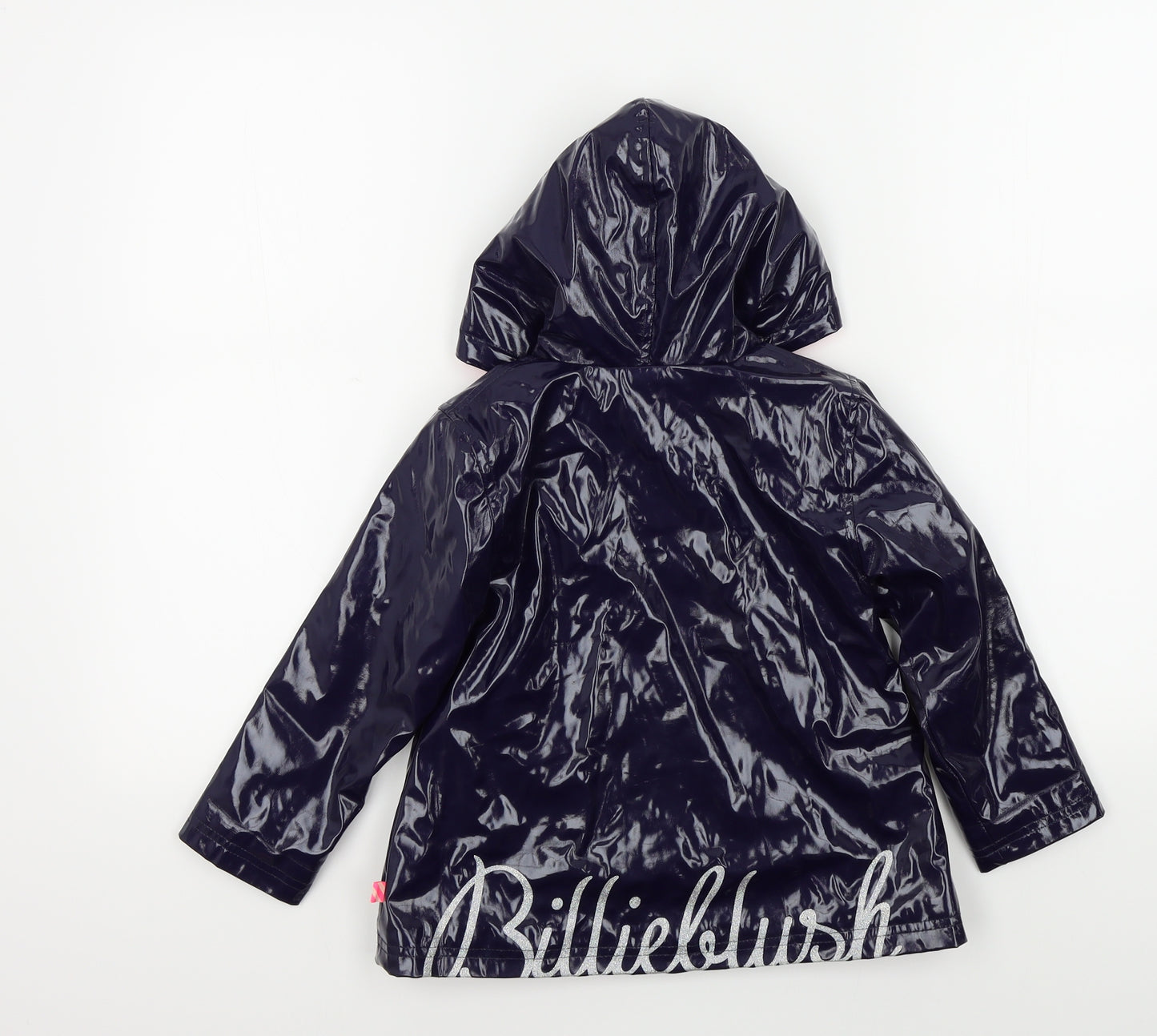 billy blush Girls Blue Colourblock  Anorak Coat Size 4 Years