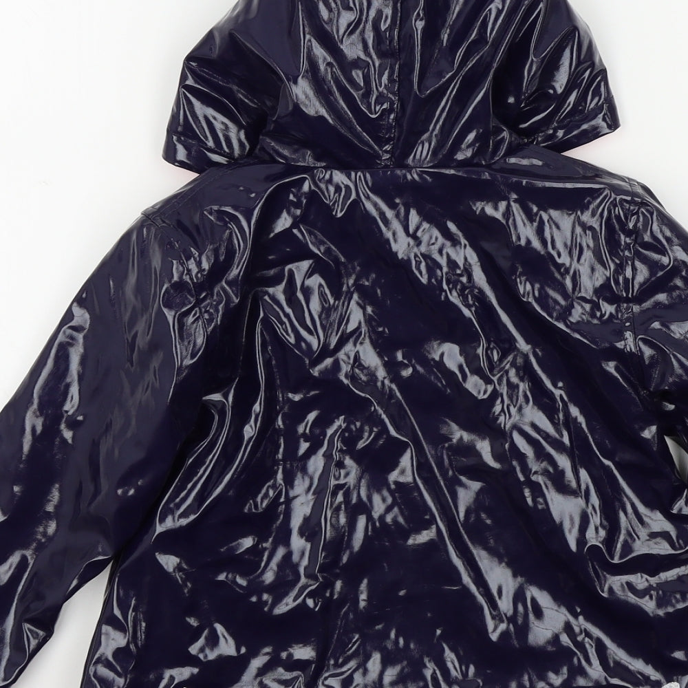 billy blush Girls Blue Colourblock  Anorak Coat Size 4 Years