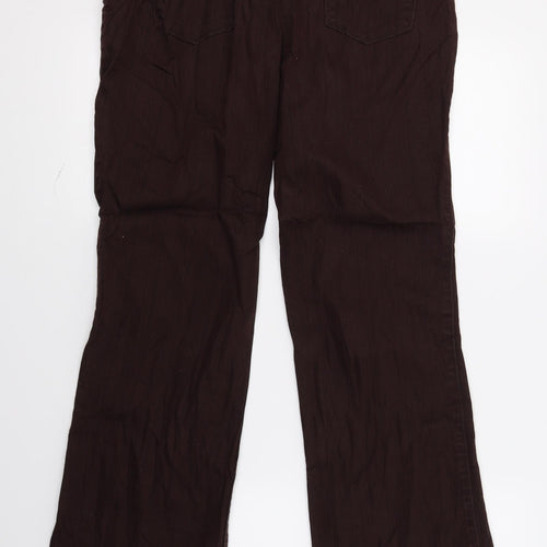 Peruna Womens Brown  Denim Bootcut Jeans Size 12 L29 in