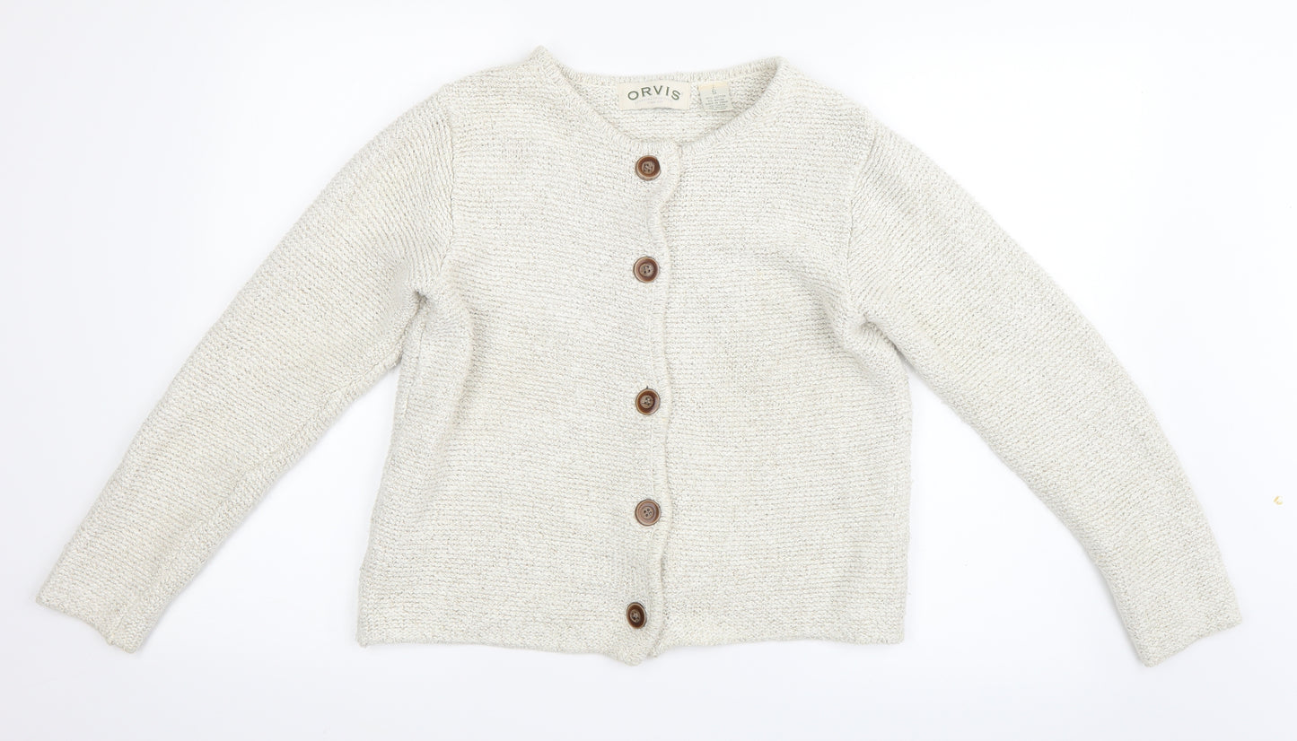 Orvis Womens Ivory   Cardigan Jumper Size S