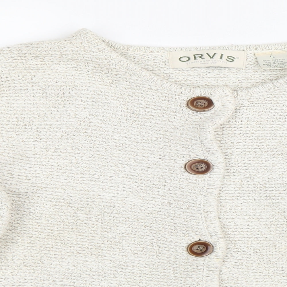 Orvis Womens Ivory   Cardigan Jumper Size S