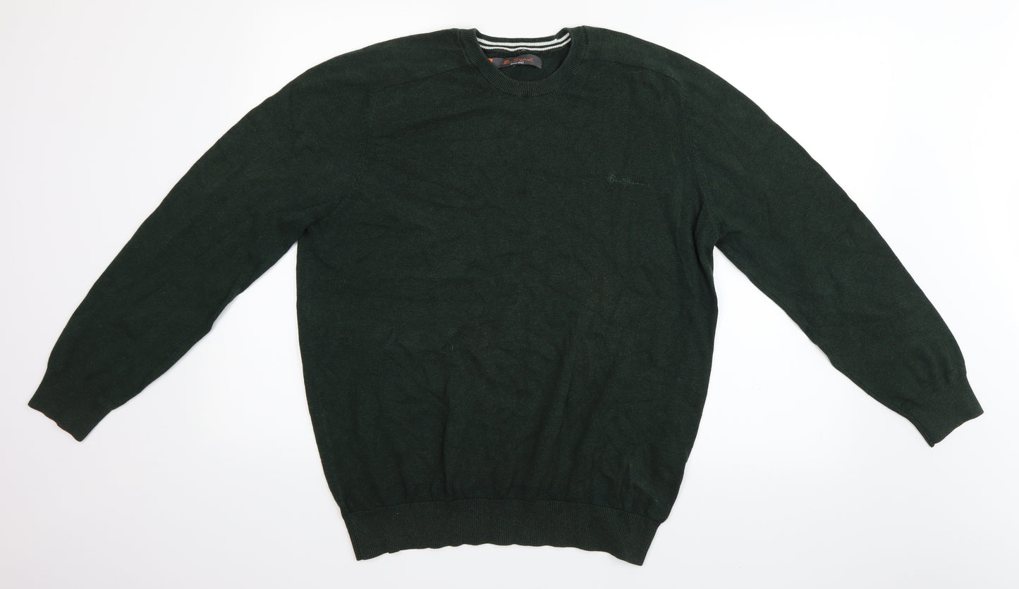 Ben Sherman Mens Green   Pullover Jumper Size L
