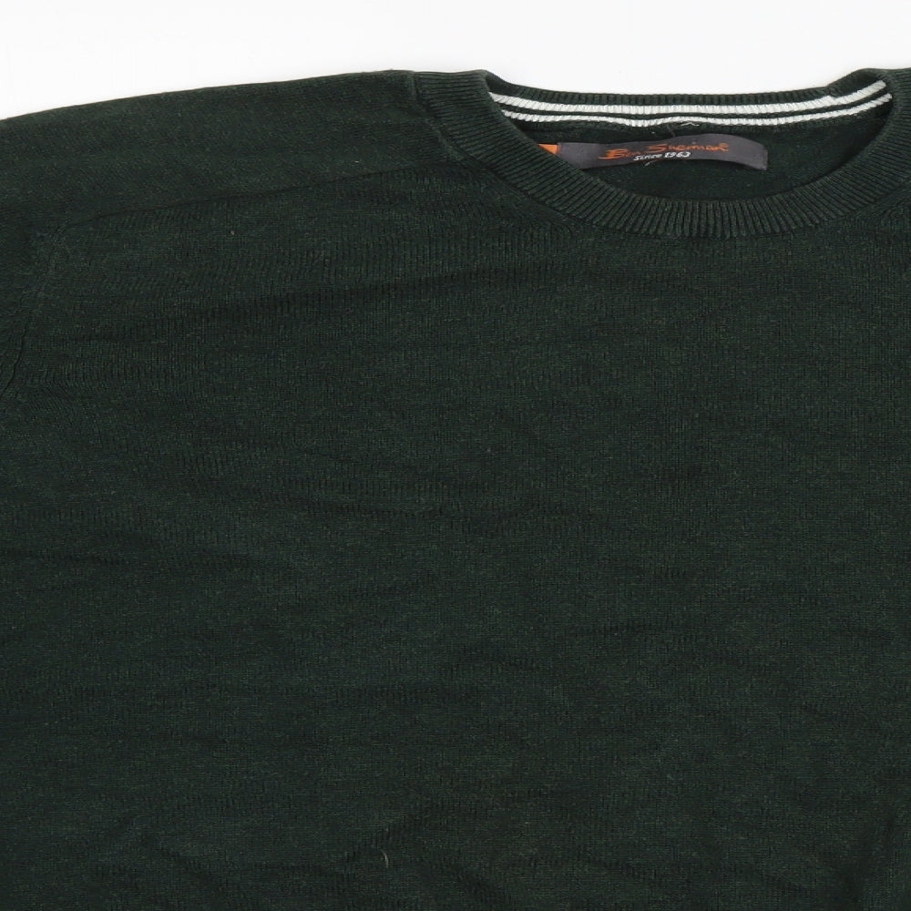 Ben Sherman Mens Green   Pullover Jumper Size L
