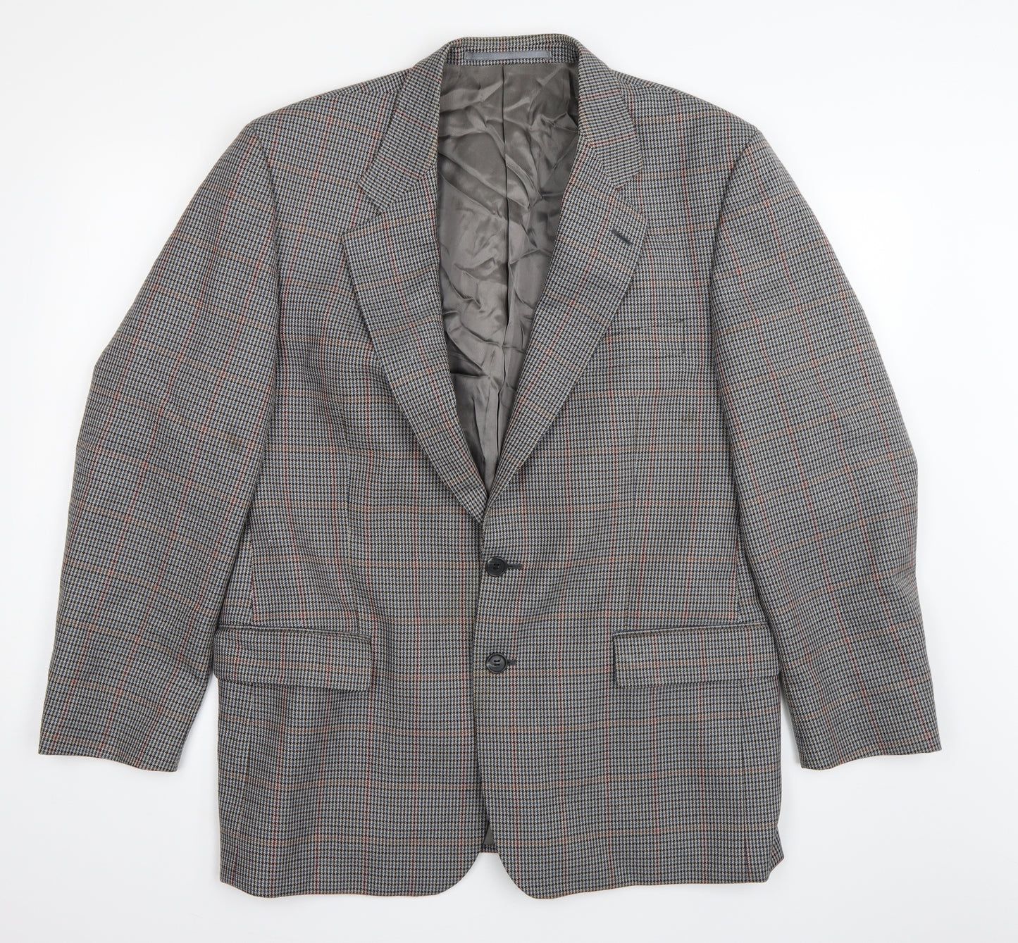 Brook Taverner Mens Green Houndstooth   Blazer Size 42