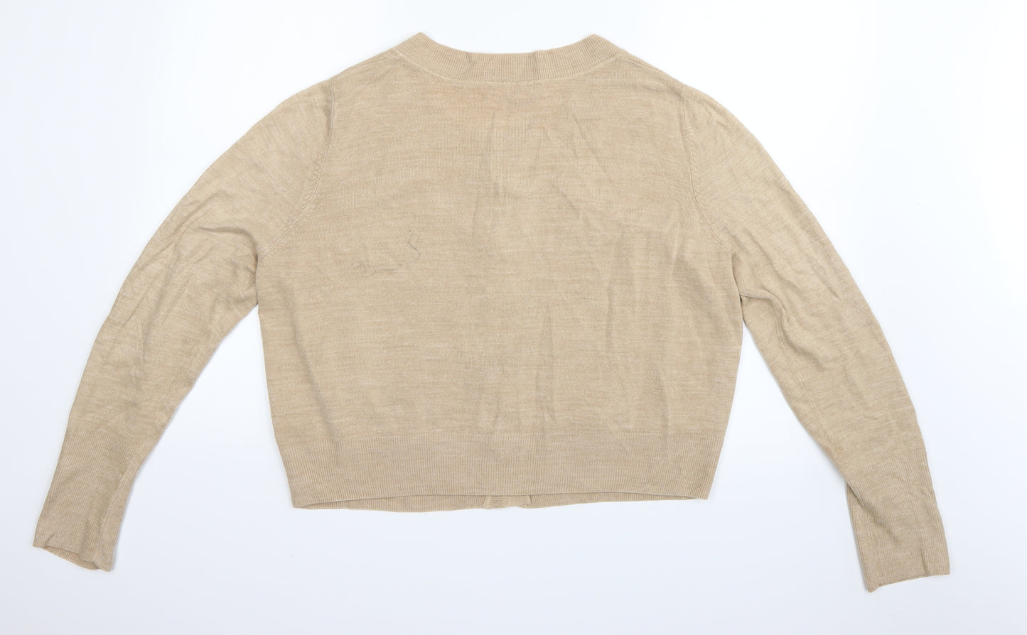 Marks and Spencer Womens Beige   Cardigan Jumper Size 20