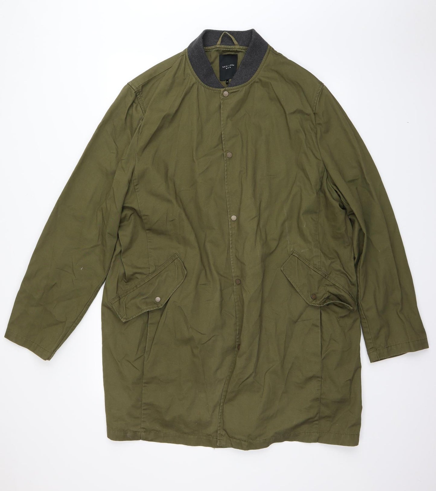 New Look Mens Green   Parka Coat Size 2XL