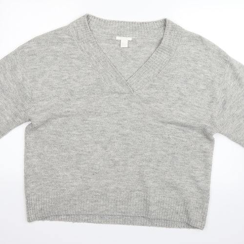 H&M Womens Grey   Pullover Jumper Size M
