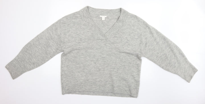 H&M Womens Grey   Pullover Jumper Size M
