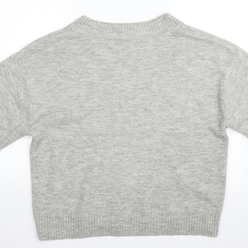 H&M Womens Grey   Pullover Jumper Size M