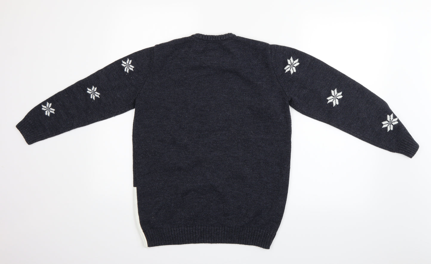 F&F Boys Blue   Pullover Jumper Size 13-14 Years  - Christmas