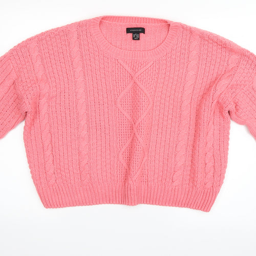 Primark Womens Pink   Pullover Jumper Size L