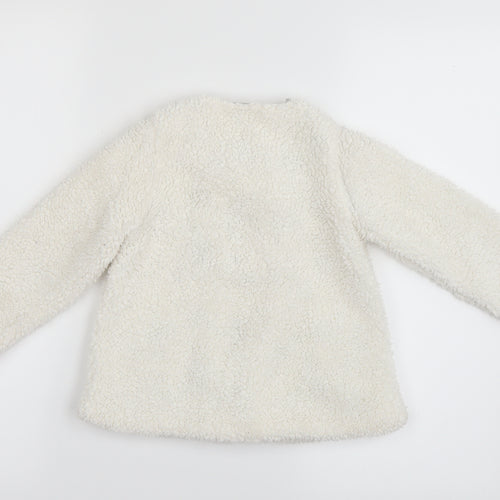 TU Girls White   Basic Coat Coat Size 2-3 Years