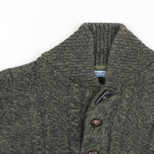 F&F Boys Green   Full Zip Jumper Size 2-3 Years