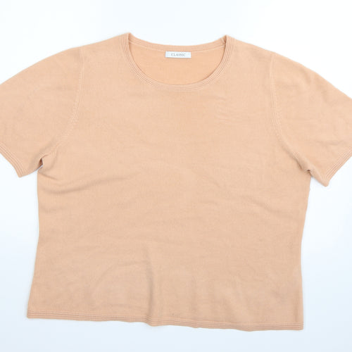 Marks and Spencer Womens Orange   Basic Polo Size 18
