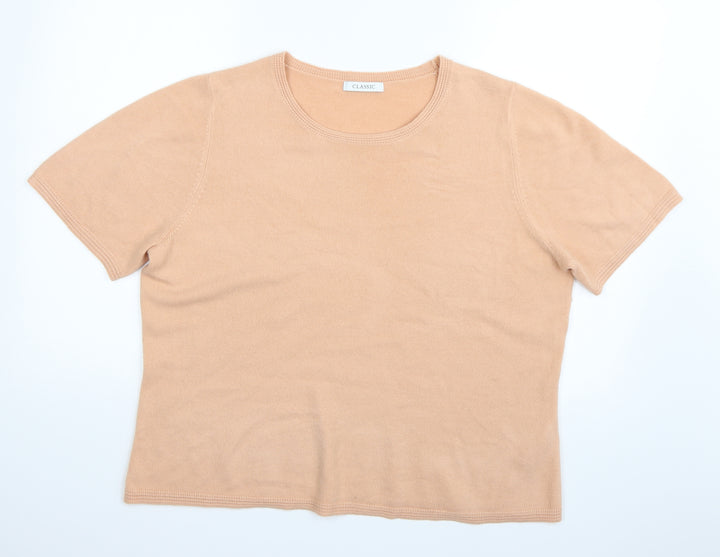 Marks and Spencer Womens Orange   Basic Polo Size 18