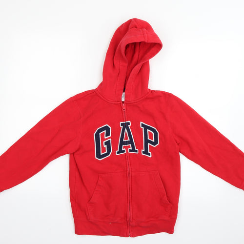 Gap Boys Red   Full Zip Hoodie Size 8 Years
