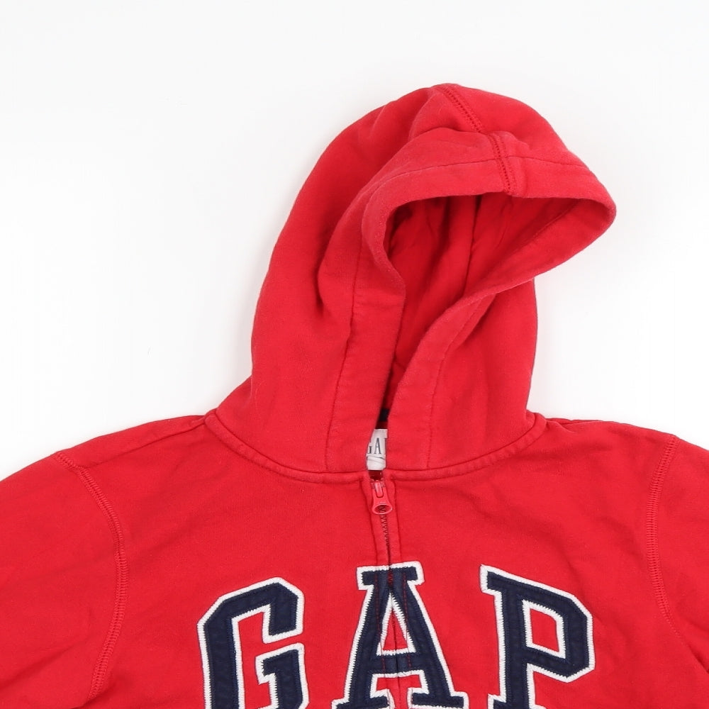 Gap Boys Red   Full Zip Hoodie Size 8 Years
