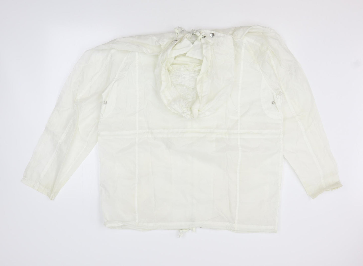 Janique Womens White   Jacket Coat Size L  - washable marks