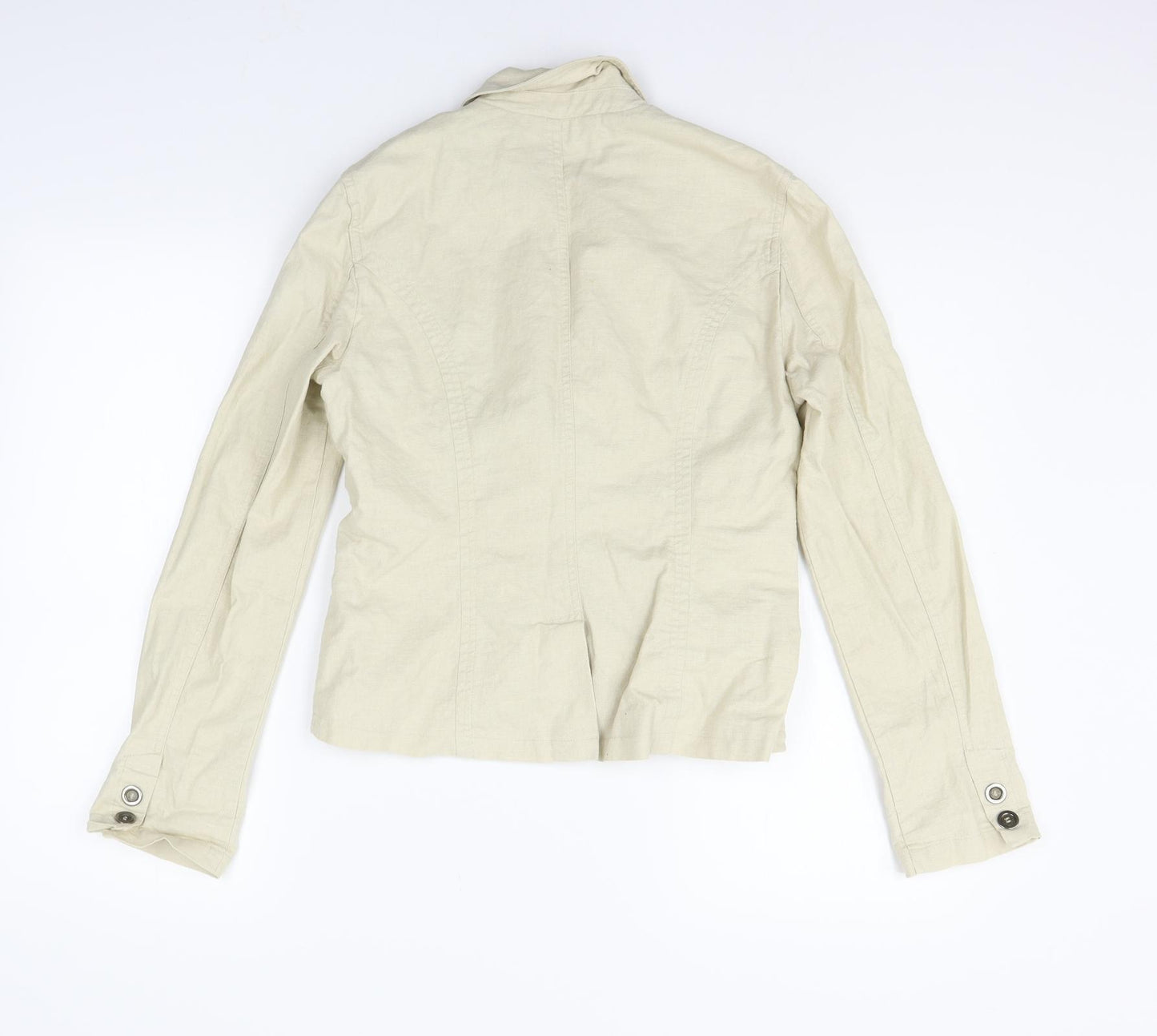 Lipo Lipo Womens Beige   Jacket Blazer Size 8