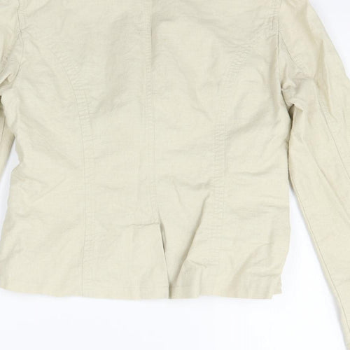 Lipo Lipo Womens Beige   Jacket Blazer Size 8