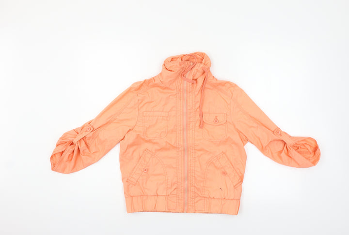 New Look Womens Orange   Jacket Coat Size 8